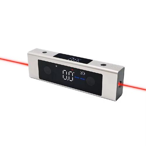 Medidor de nível a laser, com projeção precisa e leitura intuitiva na tela digital, compacto e portátil, fácil de operar. Adequado para cenários como nivelamento de decoração, instalação de móveis e medição de ângulo de engenharia. Com precisão milimétrica, todas as construções podem ser realizadas com precisão e precisão. É uma ferramenta eficiente para medição de espaço.