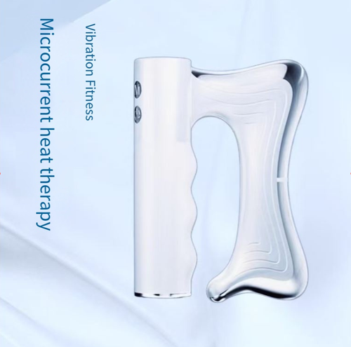 Dispositivo de massagem de fáscia profunda, ele integra estimulação de corrente, massagem por vibração e três níveis de terapia térmica.  Pode aliviar a fáscia muscular e é adequada para áreas como ombros, pescoço, cintura e abdômen.  A alça ergonômica é fácil de operar.  É compatível com múltiplos modos para diferentes peças, é pequeno, portátil e tem longa duração de bateria.  É uma ferramenta prática para trabalhadores de escritório e entusiastas de fitness relaxarem seus corpos.