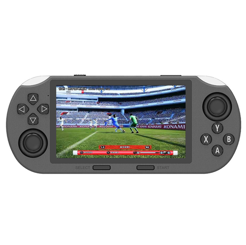 Um console de jogos dual-stick de tela grande de 4,5 polegadas com tela IPS de alta definição de visualização completa que fornece exibição detalhada.  A operação de stick duplo é precisa e pode ser personalizada com botões.  Ele vem com um grande número de jogos clássicos, prontos para serem jogados na inicialização.  Ele também suporta expansão, tornando-o um item portátil obrigatório para os jogadores de jogos portáteis reviverem a alegria dos jogos infantis.
