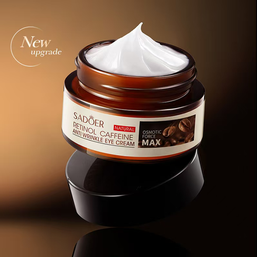 Se você fizer um pedido hoje, receberá 5 frascos de Creme Olhálico com Retinol com Cafeína.  Possui uma textura espessa e lisa, que pode suavizar e realçar a pele ao redor dos olhos.  Aplique uma pequena quantidade do creme para os olhos na região dos olhos pela manhã e à noite, dê tapinhas suaves em movimentos circulares com os dedos até que seja absorvido.  Deixe que ele te leve por uma jornada de rejuvenescimento ao redor dos olhos, ajudando você a recuperar olhos jovens brilhantes e firmes.