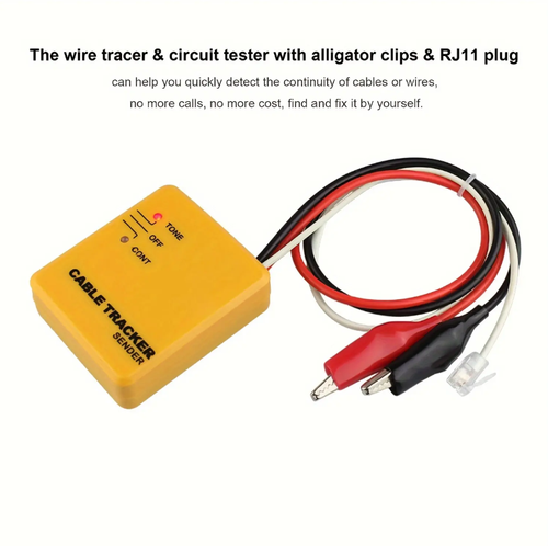 O Prodigy da Manutenção de Fios, o Localizador de Linhas Telefônicas, um rastreador inteligente de sinais que localiza com precisão cabos telefônicos e de rede, pode detectar falhas de conexão e desconexão.  A operação é simples, até iniciantes conseguem localizar a linha em apenas três etapas.  Equipado com uma bolsa de proteção portátil, é durável e resistente a choques, servindo como uma ferramenta eficiente para comunicação e manutenção de rede.  Isso facilita resolver problemas com cabos.