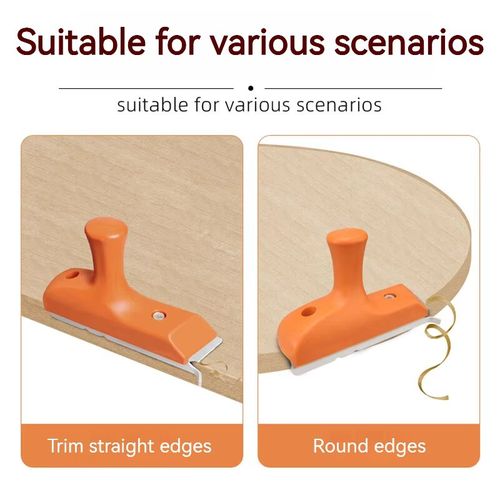 Esta ferramenta de corte de borda multifuncional ergonômica possui uma alça em forma de arco para fácil operação e uma alça de puxar suave que não é cansativa de usar. Ele pode aparar com precisão bordas retas e curvas e é compatível com vários materiais, como madeira, ABS e PVC. Ele também pode realizar processamento multifuncional, como superfícies inclinadas e bordas irregulares. É uma excelente ferramenta para marcenaria, decoração e criação artística.