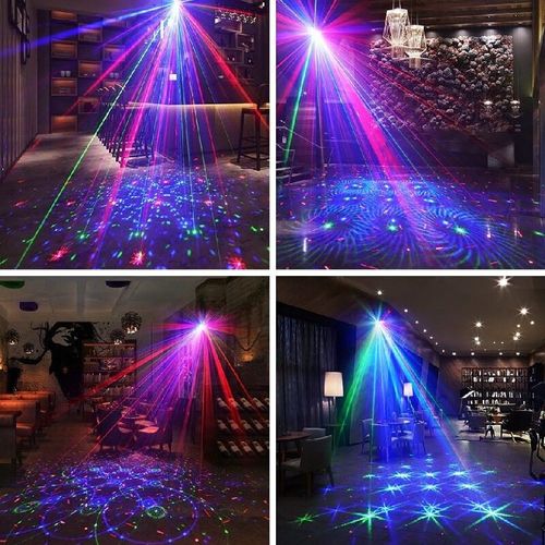 As luzes laser do palco no bolso criam uma atmosfera de cena noturna. Lasers vermelhos e verdes formam um céu estrelado, luzes de cor RGB cobrem as paredes. Existem 8 modos que podem ser controlados remotamente e alterados de acordo com o ritmo da música. É alimentado por USB, deslumbrante, mas não agressivo para os olhos. Pode ser pendurado na parede e levado facilmente para o carro. Ele pode ser transformado em um palco com apenas um clique de uma luz noturna comum.