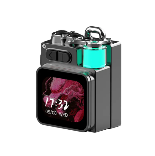 Alto-falante Bluetooth mecânico com pingente de vento, moderno e portátil.  Conexão estável Bluetooth 5.4.  Afinação de som externo com excelente qualidade de áudio, graves profundos e agudos claros.  Bateria super longa + tela de LED.  Também pode ser conectado por vários dispositivos.  Indispensável para amantes da moda e atividades ao ar livre.  Comece a festa musical a qualquer hora e em qualquer lugar!