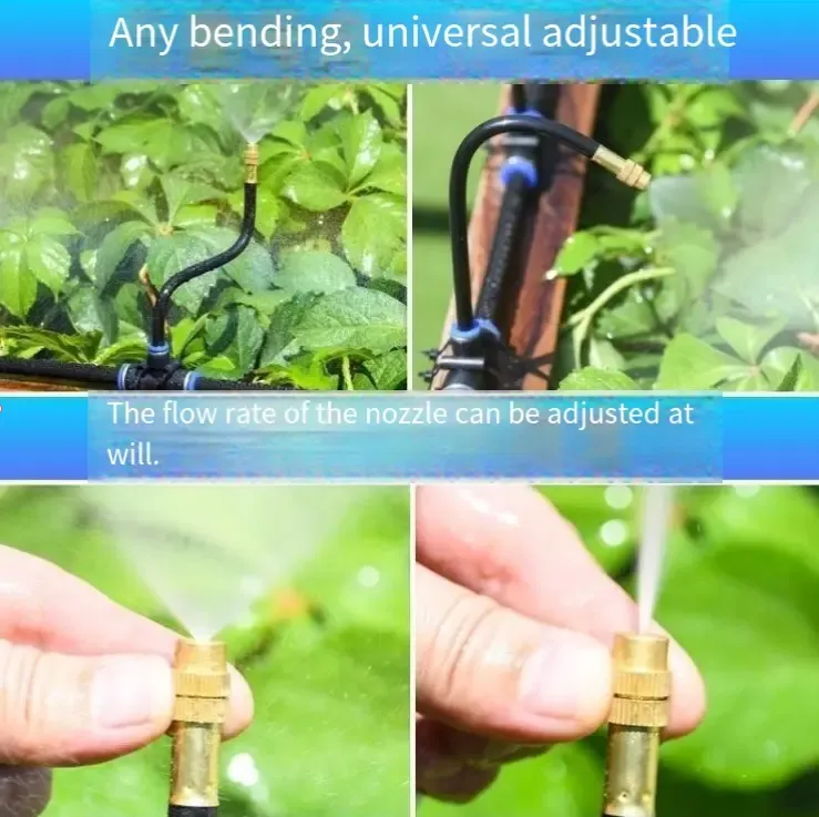 O rei dopoderoso spray de névoa,varrendo toda a cena com uma frente de 10 metros e rotação de 360°para um controle incomparável!Omodo de névoa é incrivelmente fino,com gotículas tão pequenas quanto poeira, perfeito para regar flores sem danificar as pétalas.Mudar para o modo de pulverização direta transforma-o instantaneamente em uma pistola de água de alta pressão,perfeita para lavar manchas de carros e jardins,com um impacto poderoso o suficiente para remover até a sujeira mais difícil.