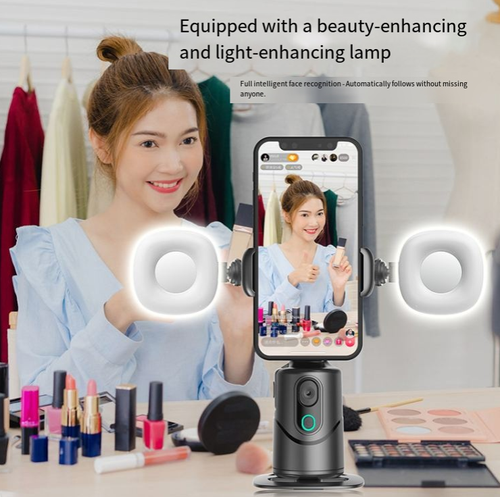 Esta plataforma inteligente de 360° em nuvem de follow-and-pan apresenta rastreamento facial preciso por IA, permitindo que você seja o centro das atenções durante transmissões ao vivo.  É compatível com tripés e pode ser pareado com uma fonte de luz.  A operação é simples, até iniciantes conseguem dominá-la.  Seja criando vídeos curtos, conduzindo transmissões ao vivo ou documentando sua vida, com a ajuda dele, você pode facilmente se destacar!