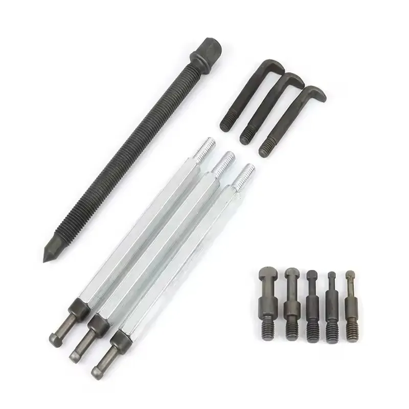 Conjunto de extrator de rolamento universal: Compatível com várias especificações, facilitando a remoção eficiente e sem complicações do rolamento