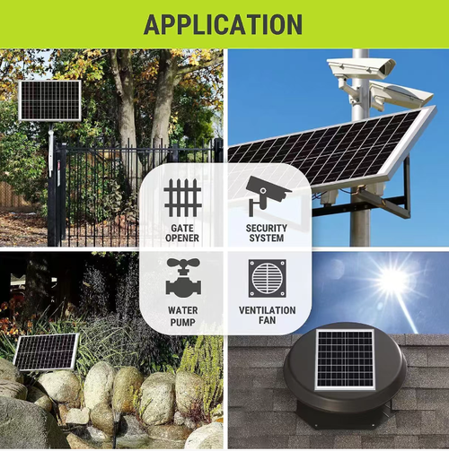 Este painel solar:taxa de conversão de alta eficiência de 23%, sistema de rastreamento ajustável de 360° para captura ótima de luz solar, apenas 2,64 libras de tamanho, 16 células + tecnologia do tipo N, durável e robusto.  É adequado para equipamentos externos, como controle de acesso e sistemas de vigilância.  Não é necessário fiar.  Ele pode fornecer energia simplesmente por estar exposto à luz solar.  Tamanho pequeno, mas alta capacidade energética.  Mais liberdade no uso de energia externa.