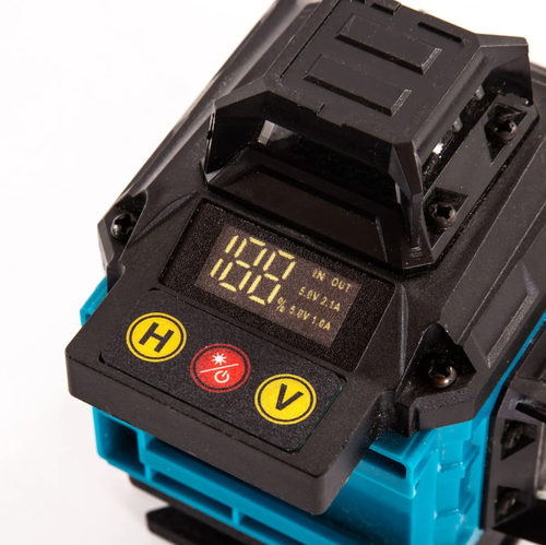 Medidor de nível de luz verde 4D de 16 linhas, capaz de projeção de linha precisa em 360°.  A luz verde é claramente visível sob luz forte.  Equipado com alarme sonoro e display digital inteligente.  Compatível com 8-16 linhas para vários cenários.  Resistente a quedas e fácil de consertar.  Adequado tanto para construção profissional quanto para decoração de casa.  É um parceiro confiável para medições precisas.