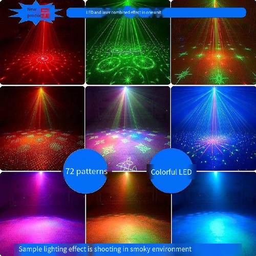 As luzes laser do palco no bolso criam uma atmosfera de cena noturna. Lasers vermelhos e verdes formam um céu estrelado, luzes de cor RGB cobrem as paredes. Existem 8 modos que podem ser controlados remotamente e alterados de acordo com o ritmo da música. É alimentado por USB, deslumbrante, mas não agressivo para os olhos. Pode ser pendurado na parede e levado facilmente para o carro. Ele pode ser transformado em um palco com apenas um clique de uma luz noturna comum.