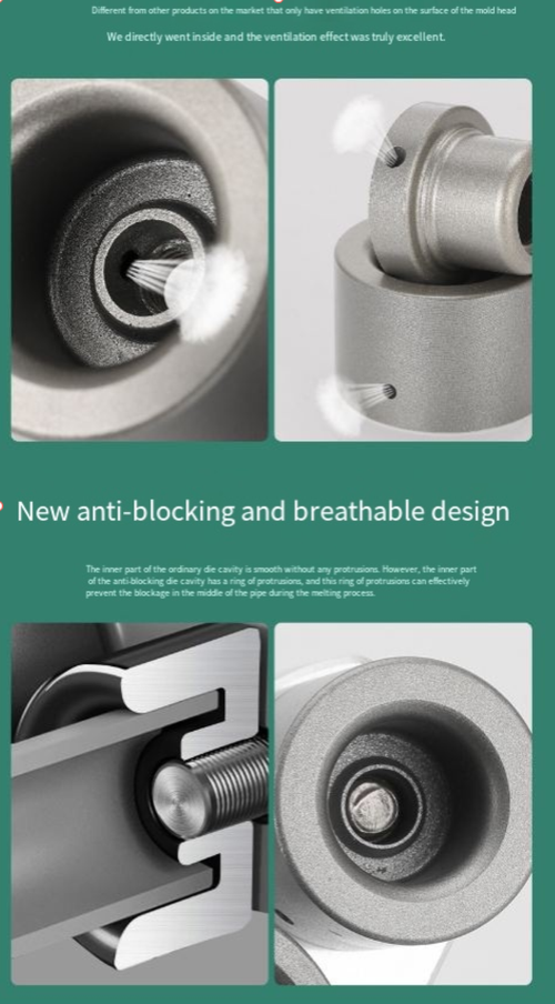 Esta máquina de fusão termoplástica digital possui controle inteligente de temperatura para regulação precisa da temperatura.  Blocos de resfriamento duplos garantem soldagem estável.  Vários bicos estão disponíveis para atender a diferentes requisitos de diâmetro de tubo.  A operação é conveniente e até mesmo os iniciantes podem concluir facilmente a soldagem de tubos de nível profissional, tornando os projetos hidroviários eficientes e confiáveis.