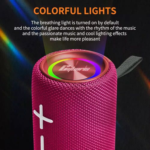 Alto-falante Bluetooth sem fio à prova d'água, um companheiro musical multifuncional para todos os cenários, suporta múltiplos modos de reprodução e possui luzes dinâmicas coloridas. Você pode ouvir música livremente durante o camping ao ar livre ou no banheiro. A qualidade do som é clara e potente, com longa duração da bateria. Ela permite que a música toque intensamente a qualquer hora e em qualquer lugar, tornando-se seu navegador de ritmo na vida!