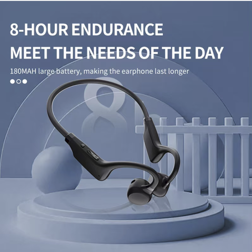 Estes fones de ouvido de condução óssea de água e terra de dupla finalidade são à prova d'água no nível IPX8, adequados para cenários subaquáticos, como natação.  A tecnologia de condução óssea libera o canal auditivo e também é estável durante as atividades terrestres.  A qualidade do som é clara e tridimensional, com um design leve, permitindo que você desfrute de música livremente durante as atividades aquáticas e terrestres.