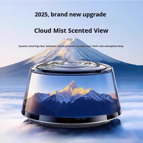 Cloud Mist Scenic Viewing Edition, sistema inteligente de detecção de perfume AI, recriando o cenário de névoa nevada e a fragrância fria do Monte Fuji.  A IA liberará automaticamente a fragrância quando a porta do carro for aberta.  Milhões de micromoléculas de fragrância proporcionam frescor duradouro.  Não é apenas um difusor de perfume, mas também um item de decoração artística no carro, fazendo com que cada viagem pareça uma visita ao Monte Fuji.
