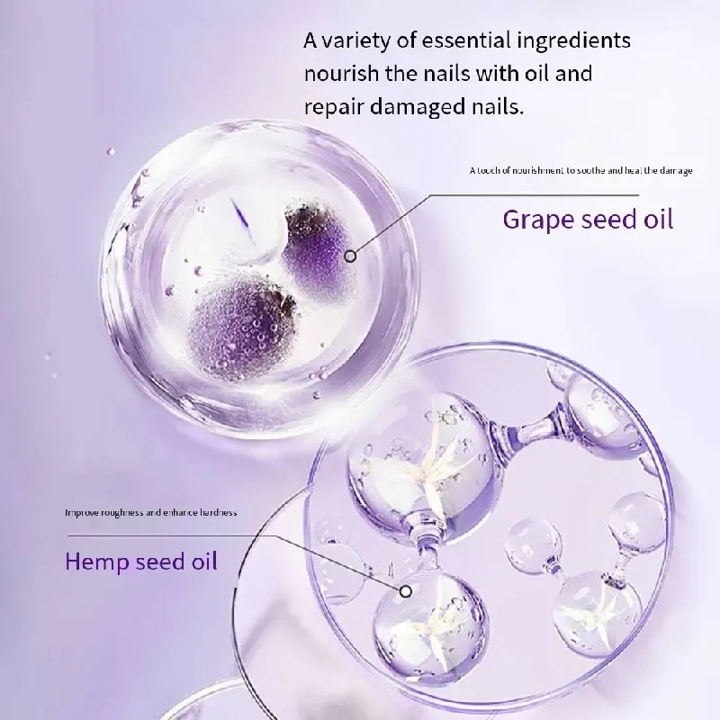 Faça o pedido hoje e você receberá 5 Canetas Essências para Cuidados com as Unhas Repair & Nourish.O líquido da essência pode penetrar a superfície dos pregos,reparar rachaduras e formar uma película protetora.Tem uma textura clara e não deixa suas mãos pegajosas.  O design em formato de caneta é fácil de usar e adequado para o uso diário.  Apenas 30 segundos são suficientes para melhorar a proteção e o brilho das suas unhas, fazendo unhas comuns apresentarem uma aparência delicada e brilhante!