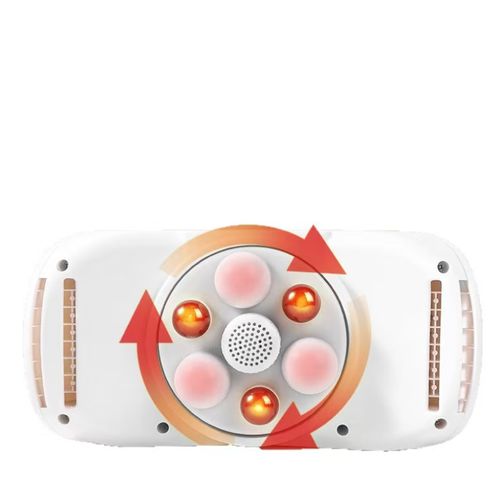 Massageador abdominal inteligente portátil, ajuda nos movimentos intestinais e no emagrecimento fácil da cintura.  A terapia de calor da luz vermelha aquece o abdômen.  Com um tamanho pequeno, pode facilmente satisfazer as necessidades diárias de massagem abdominal e contribui para a saúde do abdómen.