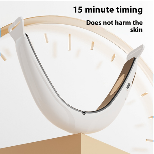 Smart V-face magro rosto instrumento, EMS micro corrente + alta freqüência micro vibração dupla efeito de elevação, com luz azul vermelha alternadamente irradiação, você pode desfrutar de cuidados de aperto de nível de hospital em casa. O design ergonômico que se encaixa na linha da mandíbula, o modo de pulso inteligente é suave e confortável, 10 minutos por dia, fácil de atenuar o edema e apertar o contorno, para criar um delicado pequeno rosto V, rejuvenescer o estado jovem da pele viva.