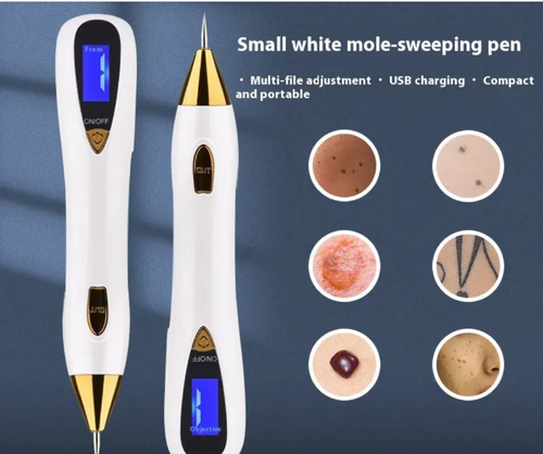 Faça tratamentos leves de beleza em casa facilmente!  Esta caneta inteligente para remoção de pintas possui 5 configurações ajustáveis.  As agulhas finas são controladas com precisão, Pode ser usado para remover sinais, manchas desbotadas e clarear marcas de acne.  Até iniciantes conseguem dominá-lo.  Você pode cuidar de si mesma em casa ou durante as viagens, economizando dinheiro e tempo no salão de beleza.  Uma caneta resolve pequenas falhas, e o efeito delicado é alcançado sem esforço!