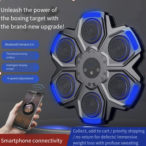 Smart Bluetooth-Enabled Music Boxing Machine Trainer Wall-Mounted Punching Stand Fun