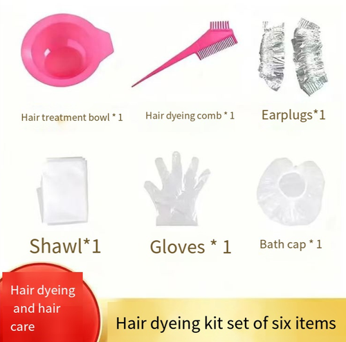 Plant Essential Oil Set AB Salon-Grade Hair Dye, cada conjunto inclui 2 frascos de AB + 6 acessórios.  Possui 6 camadas de essência vegetal para tingimento e nutrição, com um gel transparente que não tem odor.  Naturalmente, escurece o cabelo enquanto cobre e uniformiza a cor.  Leva 30 minutos para alcançar resultados semelhantes aos de um salão em casa.  Peça hoje e adquira 2 conjuntos pelo preço de 1.  É suave para o cabelo, conveniente e econômico.