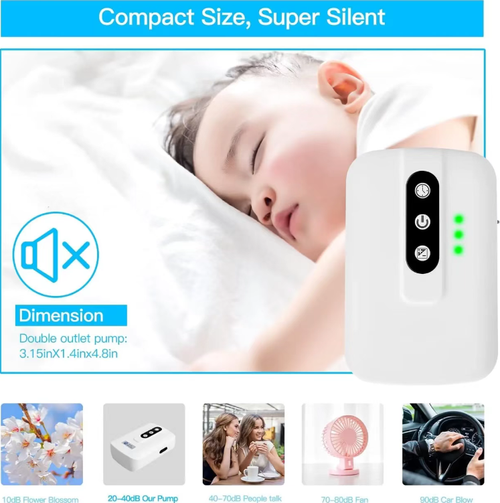 Oxigenador móvel de dois tubos ao ar livre, ultra-silencioso, carregamento móvel + fonte de alimentação USB,Os dois tubos podem ser conectados a 2 pedras de ar,adequadas para baldes de peixes vivos, tanques de água.Compacto o suficiente para caber na palma da mão, fácil de operar com um único botão.  Pode ser usado para pesca e operações ao ar livre com animais vivos.  Fornece oxigênio de forma uniforme e constante, mantendo os peixes frescos até que cheguem às suas mãos sem derramar o estômago!