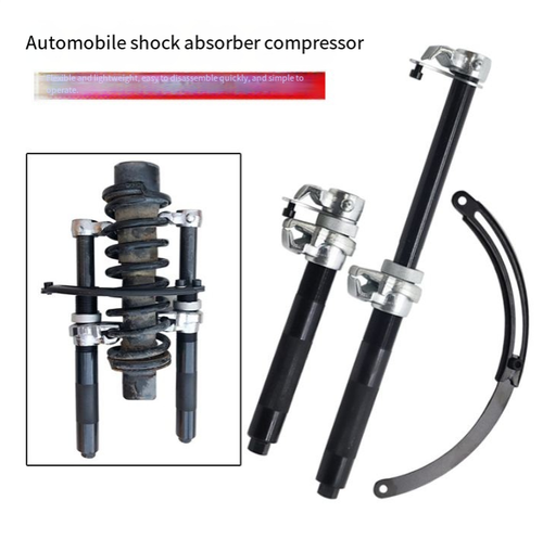 Compressor de molas amortecedoras, espiral de parede grossa + tratamento térmico integral, feito de aço ligado, durável e seguro. Adequado para vários modelos de veículos, fixação de fácil ajuste, caixa de armazenamento portátil. Ajuda mecânicos automotivos a melhorar a eficiência, permite que entusiastas de modificação operem com segurança e é uma ferramenta profissional para manutenção de suspensões!