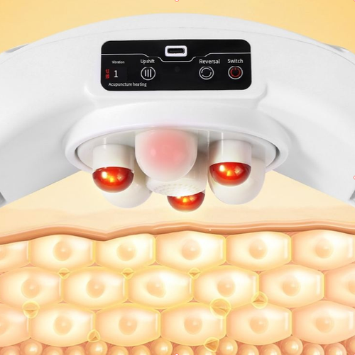 Massageador abdominal inteligente portátil, ajuda nos movimentos intestinais e no emagrecimento fácil da cintura.  A terapia de calor da luz vermelha aquece o abdômen.  Com um tamanho pequeno, pode facilmente satisfazer as necessidades diárias de massagem abdominal e contribui para a saúde do abdómen.