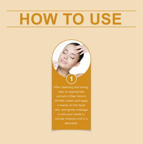 Se você fizer um pedido hoje, receberá 5 garrafas de Bee Venom Nourishing Cream.  Ele ajuda a promover a produção de colágeno, reduzir as linhas secas, firmar a pele flácida, eliminar descolorações amareladas e iluminar a pele.  Ele retém a hidratação e hidrata a pele seca.  É altamente absorvente e pode ajudar a melhorar sua pele após uma longa noite de sono, ou reparar a barreira cutânea durante mudanças sazonais.  Isso dá à sua pele uma aparência naturalmente brilhante e transparente.