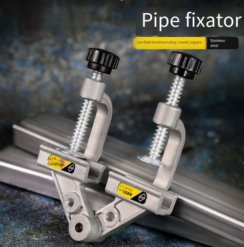 Fixador de tubos de aço inoxidável, com ajuste multiângulo para atender a vários requisitos de emenda.  Possui um design em espiral para fixação forte e evitar deslocamento.  Feito de aço inoxidável, é à prova de ferrugem e durável.  A operação é simples e portátil.  É uma ferramenta essencial para trabalhadores de tubos e entusiastas de faça-você-mesmo para montagem precisa de canos.