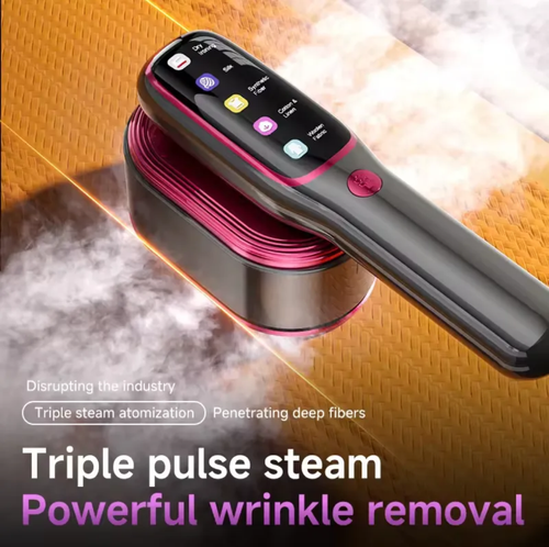 Máquina de passar mão manual a vapor de dupla voltagem, equipada com tecnologia de vapor de triplo pulso, pode suavizar rugas persistentes em apenas 1 segundo.  Adaptativa de dupla voltagem para uso global, a máquina é leve e portátil, e pode identificar inteligentemente o tecido para se adaptar a diferentes materiais.  Combina as funções de passar e planchar, aquece rapidamente e tem longa duração da bateria.  É um excelente auxiliar para o cuidado das roupas durante viagens e em casa.