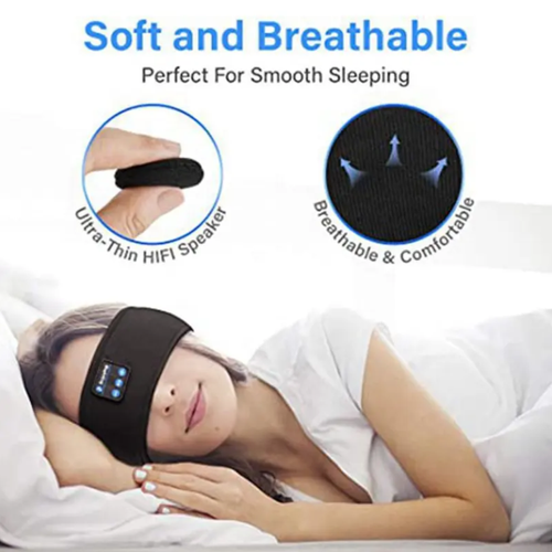 A máscara de dormir com faixa de música Bluetooth integra uma faixa de toque suave, um fone de ouvido Bluetooth e uma máscara para os olhos com bloqueio de luz.  Pode ser usado tanto para auxiliar no sono quanto para ouvir música durante o exercício.  Tem uma bateria de longa duração e operação simples.  Adequado para viagens, cochilos ao meio-dia e antes de dormir, permite que você desfrute de conforto na música e na escuridão.  É um companheiro atencioso para adormecer e se exercitar.