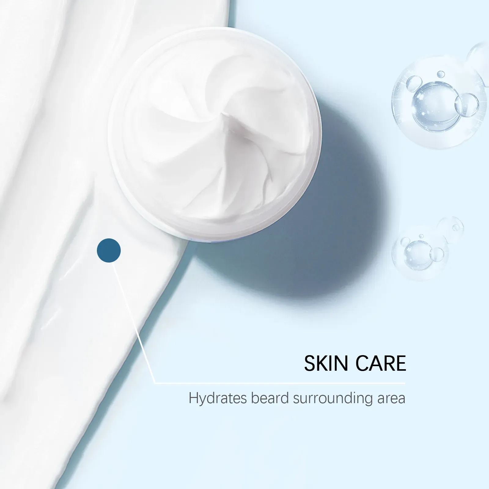 Creme Antifúngico Hidratante para Barba Masculina, o salvador para homens com barba!  Este creme contém ingredientes antifúngicos que podem inibir a proliferação de bactérias, reduzir vermelhidão, espinhas e coceira.  Também adiciona fatores hidratantes para manter a barba lisa sem fris.  O creme tem uma textura refrescante e fácil de absorver.  Faça o pedido hoje e compre 3 garrafas, deixando a área da barba limpa e bem cuidada!