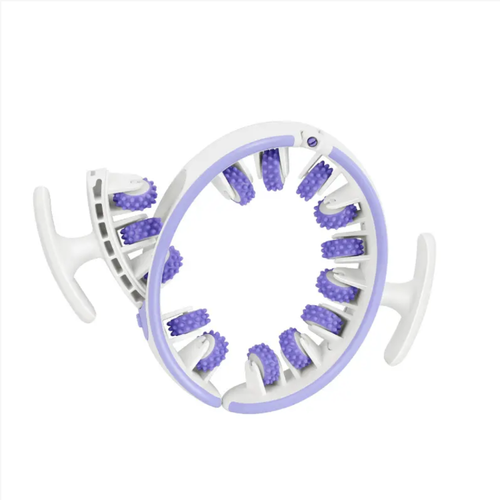 Massageador de pernas circular multifuncional, proporcionando massagem de corpo inteiro de 360°.  As rodas de borracha macia são confortáveis e não causam dor.  Também pode ser desmontado para cuidados gerais com o corpo.  Seja relaxando as panturrilhas, massageando a cintura e as costas ou mantendo a forma do corpo, pode ajudá-lo a se livrar da rigidez muscular e desfrutar de relaxamento total!