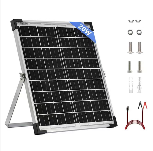 Este painel solar:taxa de conversão de alta eficiência de 23%, sistema de rastreamento ajustável de 360° para captura ótima de luz solar, apenas 2,64 libras de tamanho, 16 células + tecnologia do tipo N, durável e robusto.  É adequado para equipamentos externos, como controle de acesso e sistemas de vigilância.  Não é necessário fiar.  Ele pode fornecer energia simplesmente por estar exposto à luz solar.  Tamanho pequeno, mas alta capacidade energética.  Mais liberdade no uso de energia externa.