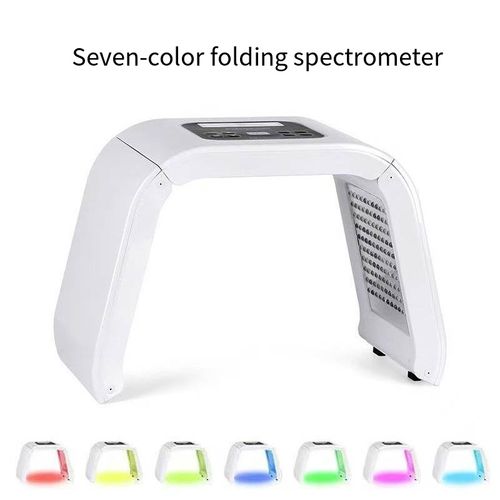 O espectrômetro dobrável colorido oferece 7 tipos de ondas de luz para cuidados com a pele personalizados, incluindo anti-envelhecimento vermelho, controle azul da acne... Design dobrável, economia de espaço, fácil de operar, pode fazer terapia de luz de mentira plana. Não irritante, amigável à pele sensível. Com apenas 10 minutos de uso por dia, você pode desfrutar de cuidados de salão de beleza em sua casa. Cobre todas as necessidades de cuidados com a pele