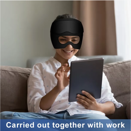 Cápsula de compressa gelada fria e quente, aplicação dupla fria e quente, alivia dores de cabeça tensionais, relaxa ombros e pescoço rígidos.  Gel médico + tecido macio, serve na cabeça e ombros.  3 métodos de uso.  Adequado para pausas no escritório e no almoço.  Refrigerado para compressa fria e dor antiinchação, aquecido para compressa quente e desapertar nós.  Adequado para pessoas noturnas e trabalhadores para relaxar em movimento.  Uma tampa durável e nunca sem uso!