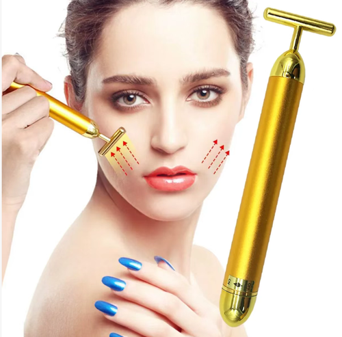 Faça o pedido hoje e você receberá 2 dos dispositivos de beleza dourados antienvelhecimento com microvibração e rosto inteiro, repletos de estrelas.  Eles podem melhorar a circulação sanguínea, reduzir o inchaço, aumentar a firmeza e melhorar a absorção. Eles são adequados para atendimento de emergência pela manhã e para melhorar o efeito dos cuidados com a pele.  Com apenas um bastão, você pode completar seus cuidados faciais diários.  Você pode desfrutar de cuidados faciais profundos em casa.