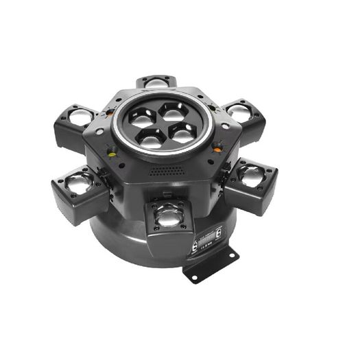 O Mighty King de seis braços com controle remoto, luz estroboscópica giratória de 360°, unidade de iluminação de seis braços, luzes coloridas, mais de dez modos que piscam sincronizados com a música e te cercam, plug and play. Seja conectando ao sistema de áudio para sincronizar o ritmo ou configurando luzes estáticas como iluminação ambiente, tudo isso pode ser facilmente conseguido. O design compacto não ocupa muito espaço e também é conveniente para transporte e armazenamento.