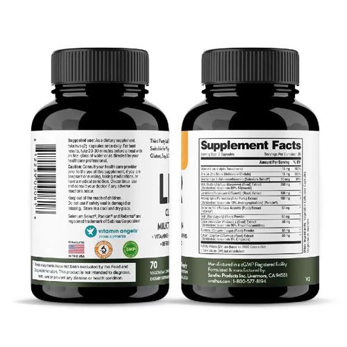 LIVERTSE Liver Detox Capsules, uma cápsula de fórmula 11-em-1, 2 cápsulas por dia. Ele ajuda a aliviar a carga hepática, estabilizar a imunidade e regular os intestinos. É suave e não irritante. Se você fizer um pedido hoje, receberá 2 frascos totalizando 140 cápsulas, o que é suficiente para 70 dias de consumo. É adequado para autoadministração e benéfico para todos os usuários. Engula junto com as refeições para máxima conveniência, aliviando facilmente a fadiga e promovendo uma digestão suave