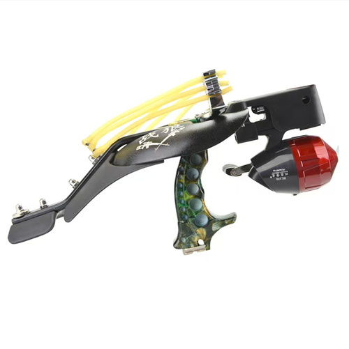 O arco de pesca integrado War Wolf combina um arco de pesca e um conjunto de arco e flecha.Ele é equipado com uma placa de proteção metálica e uma mira a laser, proporcionando uma empunhadura confortável e garantindo precisão e segurança.  Seu design de interruptor infravermelho é conveniente.  Combinado com as funções de arco e flecha, é adequado para vários cenários.  Também vem com bolas de aço giratórias e acessórios para dardos de peixe, tornando-o uma escolha ideal para pesca ao ar livre.