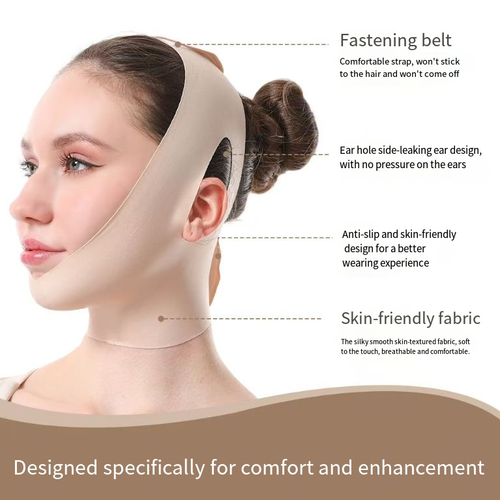 Se você fizer um pedido hoje, receberá 2 máscaras de dormir alongadas que ajustam o contorno facial físico.  O design em V deles pode se ajustar a vários formatos de rosto, é suave para a pele e pode ajustar a rigidez conforme necessário.  Possui três etapas de uso: usá-lo por meia hora todos os dias pode reduzir o inchaço, suavizar o queixo duplo, alcançar efeitos de firmeza e modelagem corporal, e é confortável de usar sem afetar as atividades diárias.
