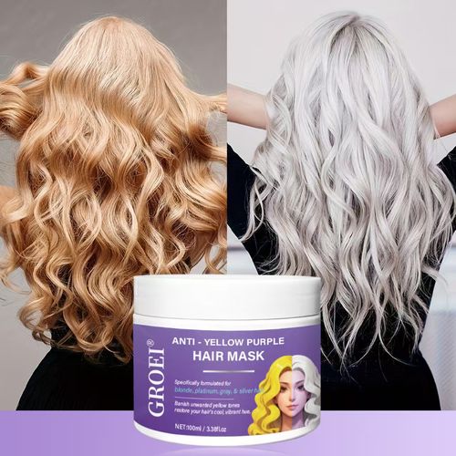 Faça o pedido hoje e você receberá 3 frascos de máscara capilar nutritiva e reparadora para o brilho e hidratação da qualidade do cabelo, máscara capilar preservadora de cor em tons roxos, que neutraliza pigmentos amarelos para manter a cor vibrante após a coloração,ácido hialurônico para reparo profundo dos fios danificados, melhorando o ressecamento e o frizz, deixando o cabelo após a coloração brilhante e úmido.  É um parceiro de cuidado atencioso para uma qualidade de cabelo moderna.