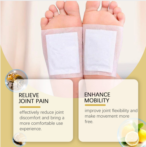 Os adesivos de cuidados com as articulações, projetados para pulsos, joelhos, solas dos pés e tornozelos, apresentam uma fórmula natural à base de ervas para aliviar o desconforto nas articulações.  São macios, respiráveis e fáceis de aplicar, adequados para peles sensíveis.  Encomende hoje e receba 2 caixas grandes em mãos.  Com alto custo-benefício, é um must-have para quem tem desconforto nas articulações.