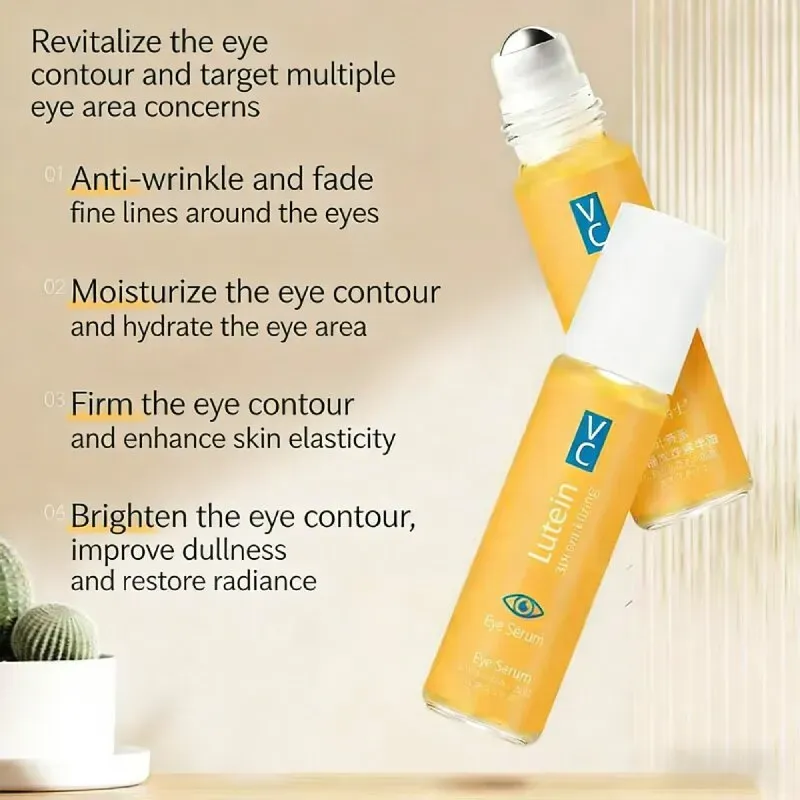 Óleo de Essência Ocular de Luteína Dr. Yunmei, contendo luteína + VC.  alise as rugas ao redor dos olhos e atenue as olheiras da noite anterior.  Ele absorve rapidamente sem deixar uma maquiagem pegajosa.  Recebi 8 frascos hoje, totalizando 28 dias para renovação da pele.  Use de manhã e à noite.  Você pode aplicá-lo quando estiver viajando ou em casa.  Até os mais preguiçosos conseguem ter olhos elétricos e desfrutar de uma aparência jovem ao redor dos olhos durante toda a temporada!