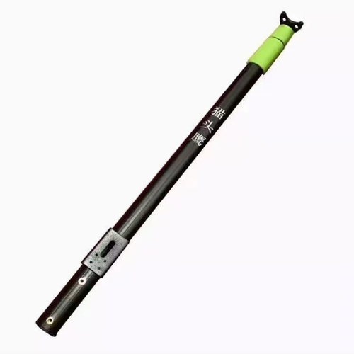 Owl telescopic exercise pole, two-section automatic locking design, adjustable length. The non-slip handle provides a stable grip. The U-shaped head of the pole can be paired with a green light positioning accessory. When folded, it is small in size and convenient for carrying and storage. It is suitable for leisure exercises in open outdoor areas. Before use, check the locking mechanism, select a compliant area, and take safety precautions.