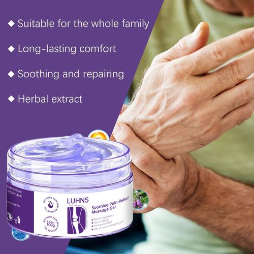 O Joint Knee Magic Massage Cream, que utiliza uma fórmula de extrato herbal, é suave e não irritante. Para quem tem dores nas pernas por ficar em pé por muito tempo, ombros e pescoço doloridos por ficar sentado por muito tempo ou desconforto nas articulações, pode aliviar significativamente os sintomas após a aplicação. Se você fizer um pedido hoje, receberá 5 garrafas. Depois de aplicá-lo, sua pele ficará fresca e não pegajosa, tornando-a conveniente para carregar ao trabalhar ou passear.