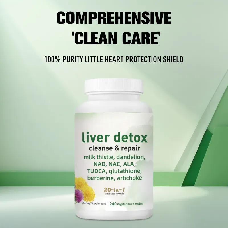 Faça o pedido hoje e você receberá 2 frascos grandes, totalizando 480 cápsulas.  Isso é suficiente para um ano inteiro de consumo!  Cápsulas que protegem e desintoxicam o fígado: 6 vezes silimarina + extratos de plantas, removem resíduos do fígado, reparam células do fígado, eliminam odores desagradáveis, aliviam a distensão abdominal e são a salvação para quem fica acordado até tarde ou bebe em festas!  Relaxa o fígado, dando à pele uma pele radiante e saudável!