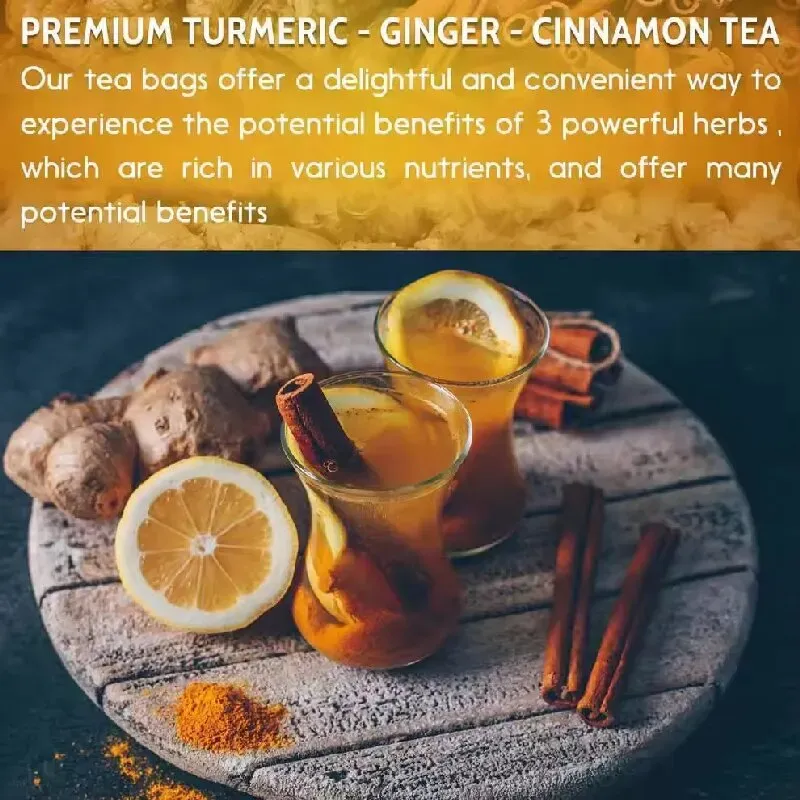 Gengibre, canela e chá de cúrcuma - promove o peristaltismo intestinal, estabiliza o açúcar no sangue, é anti-inflamatório e analgésico, pode aliviar náuseas e repor traços de elementos.  A cúrcuma limpa os intestinos e protege o sistema imunológico.  O conjunto limitado de 180 unidades está à venda hoje.  É portátil e fácil de preparar.  Ele limpa os intestinos, estabiliza o açúcar no sangue e fortalece a imunidade.  O estoque está acabando - rápido, pegue!