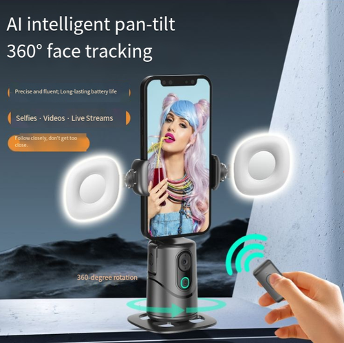 Esta plataforma inteligente de 360° em nuvem de follow-and-pan apresenta rastreamento facial preciso por IA, permitindo que você seja o centro das atenções durante transmissões ao vivo.  É compatível com tripés e pode ser pareado com uma fonte de luz.  A operação é simples, até iniciantes conseguem dominá-la.  Seja criando vídeos curtos, conduzindo transmissões ao vivo ou documentando sua vida, com a ajuda dele, você pode facilmente se destacar!