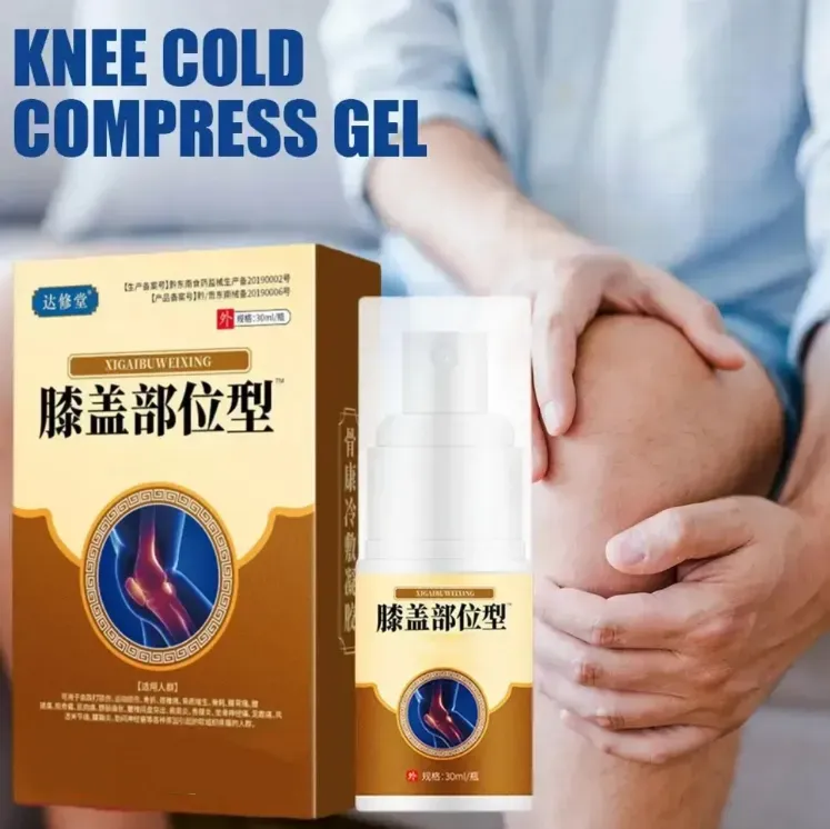 Gel de compressa fria para a região do joelho, combinando resfriamento físico e reparação herbal para efeitos duplos! Peça hoje e receba 2 frascos. Apenas um spray pode aliviar a dor, o inchaço, a rigidez e a tensão nos joelhos, permitindo que o gel penetre na pele e repare as articulações, garantindo que você possa andar e se exercitar sem preocupações com os joelhos.